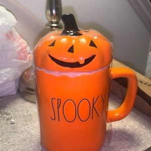 Rae Dunn Spooky Mug with Topper
